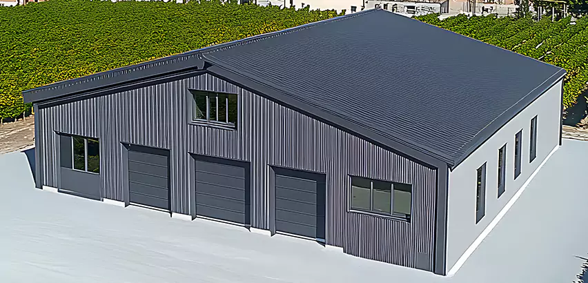 Corrugated Garage Roof Repair in Lockport
