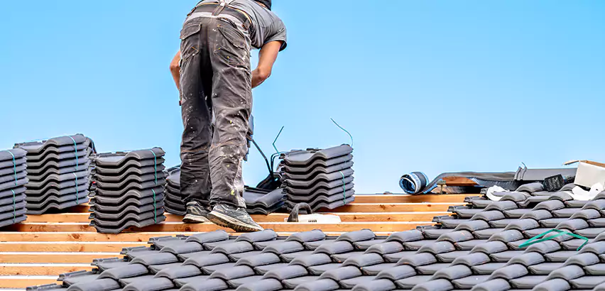 Replacing Tile Roof Underlayment in Lockport